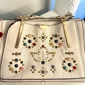 Embellished Cream Handbag